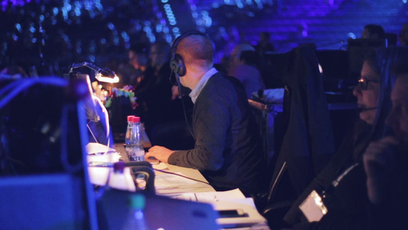 Chris Cuhls bei der Live-Regie eines Events